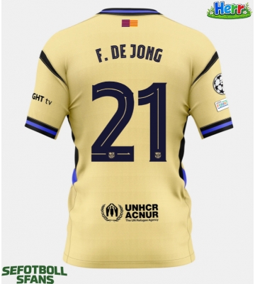 Barcelona Frenkie de Jong #21 Bortatröja 2025-26 Kortärmad